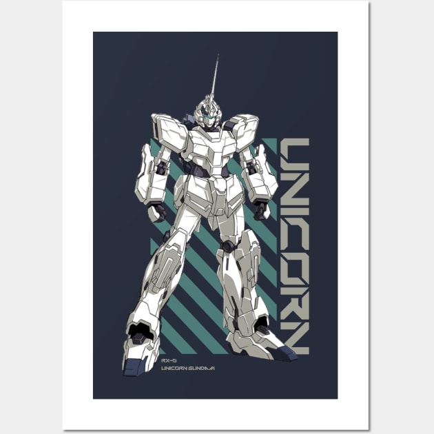 Unicorn Gundam Wall Art by Shapwac12